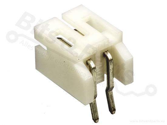 Box header JST PH 2-pin male connector 2mm haaks