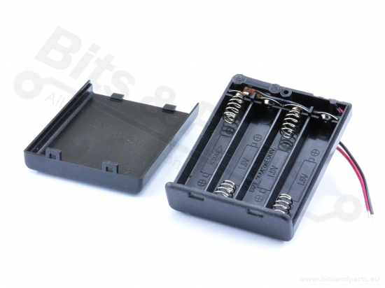 Batterijbox/Batterijhouder AAA Penlite x 4 met schakelaar (6V)