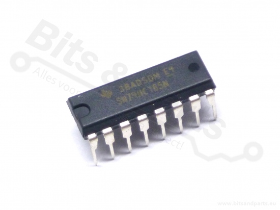 IC 74HC165 (SN74HC165N) - 8-Bit Parallel-In/Serial-Out Shift Register
