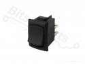Switch rocker snap-in on/off rectangular black 