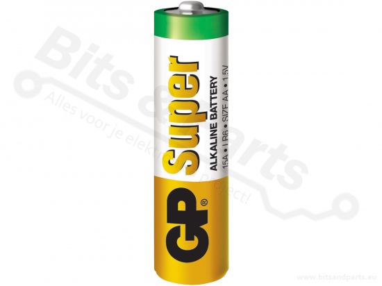 Batterij AA LR6 1,5V Alkaline GP Super