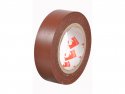 Isolatietape PVC 10mx15mm bruin