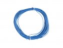 Draad 1x0,14mm2 26AWG meeraderige soepele kern 10 meter blauw