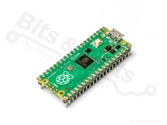 Raspberry Pi Pico - RP2040 - Cortex-M0+  - MicroUSB met headerpins