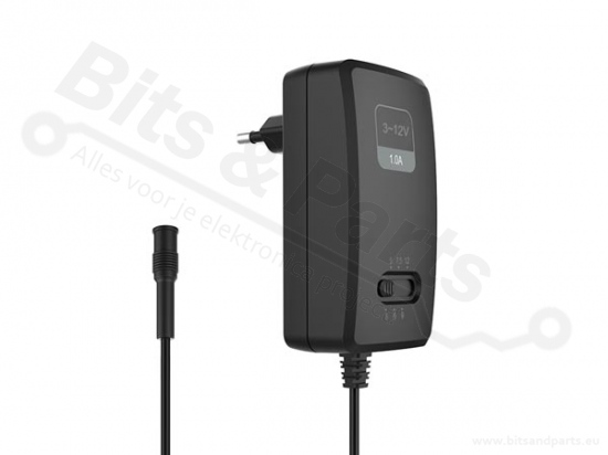 Voeding/Adapter 3-12V 12W, schakelend compact met selecteerbare uitgang
