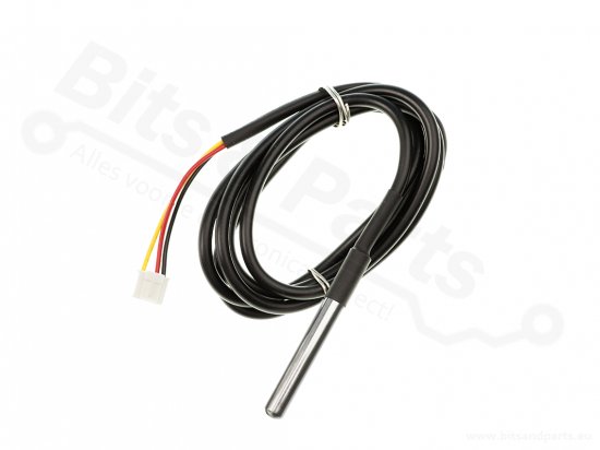 Temperature Sensor 1-wire Waterproof - Dallas DS18B20 90cm - Crowtail
